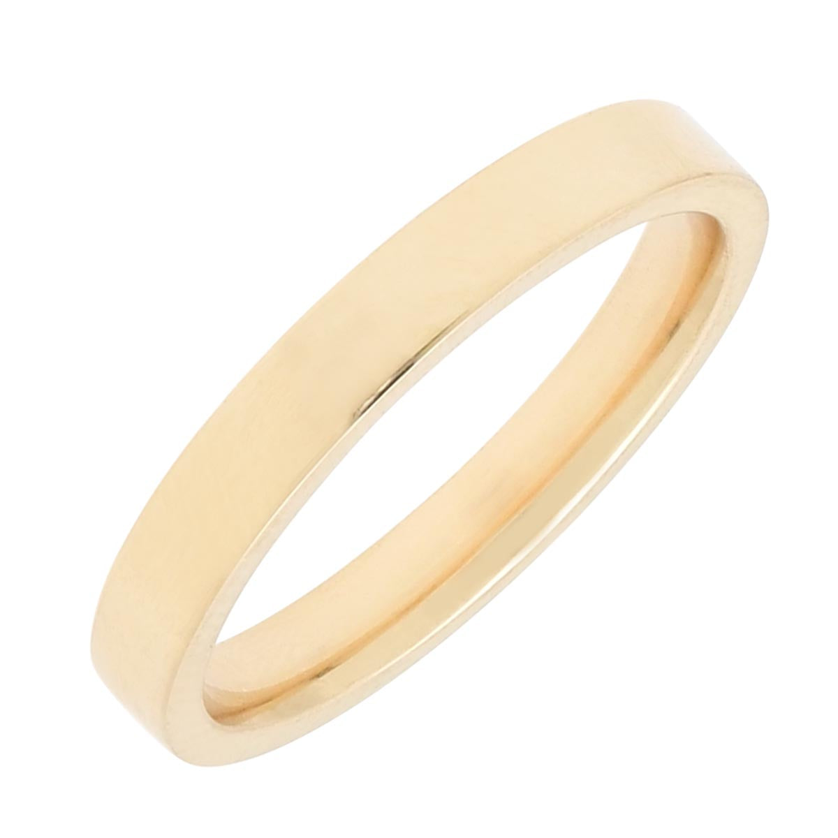 Flat Comfort Fit Wedding Band in 14kt Yellow Gold (3mm)