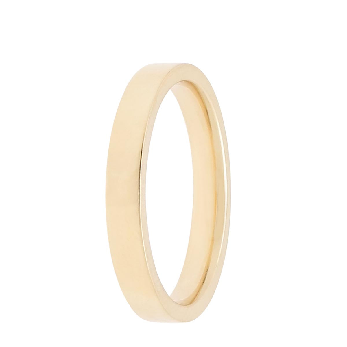 Flat Comfort Fit Wedding Band in 14kt Yellow Gold (3mm)