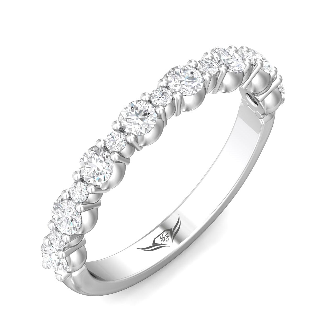 Martin Flyer Diamond Band in 14kt White Gold (3/4ct tw)