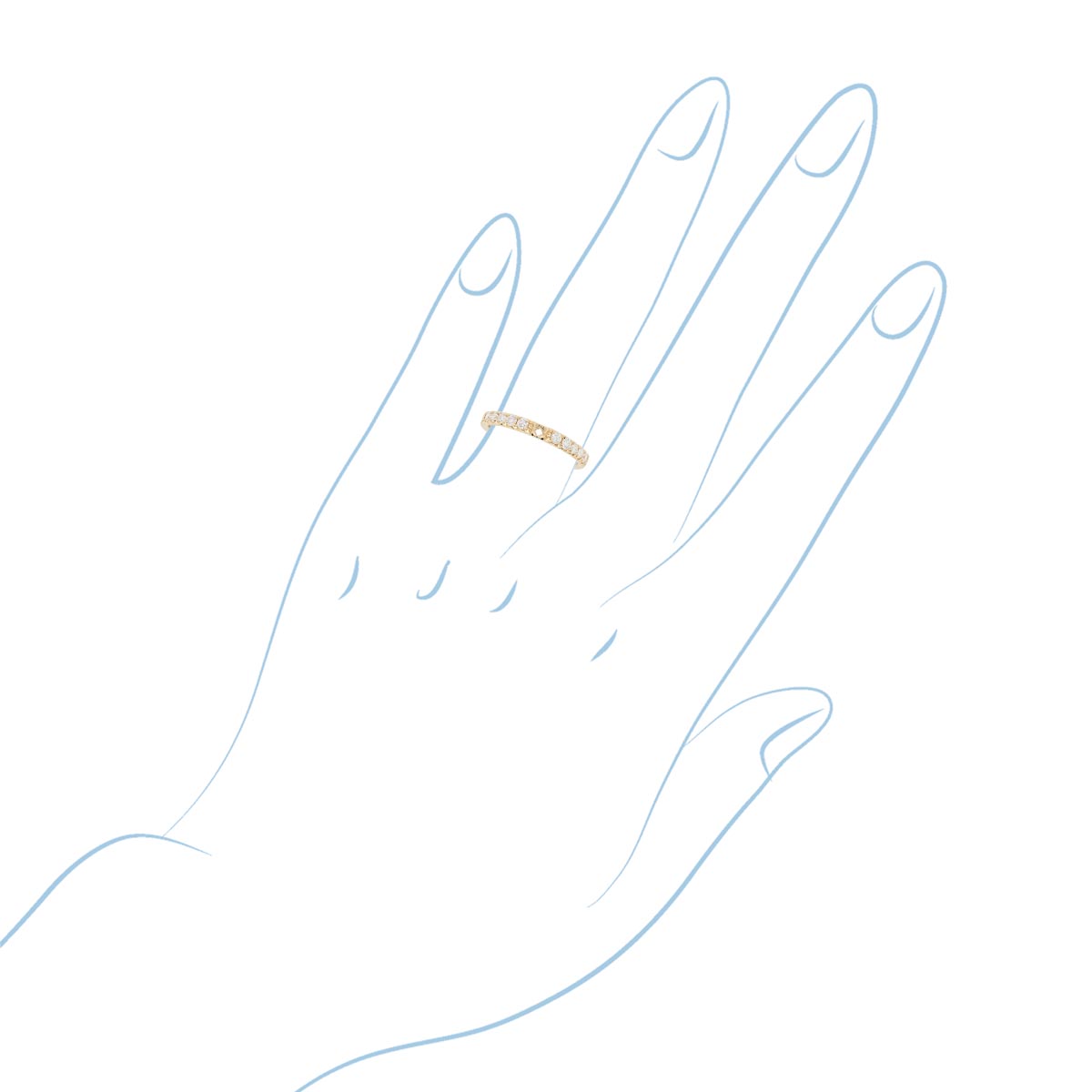 Diamond Engagement Ring Setting in 14kt Yellow Gold (1/3ct tw)