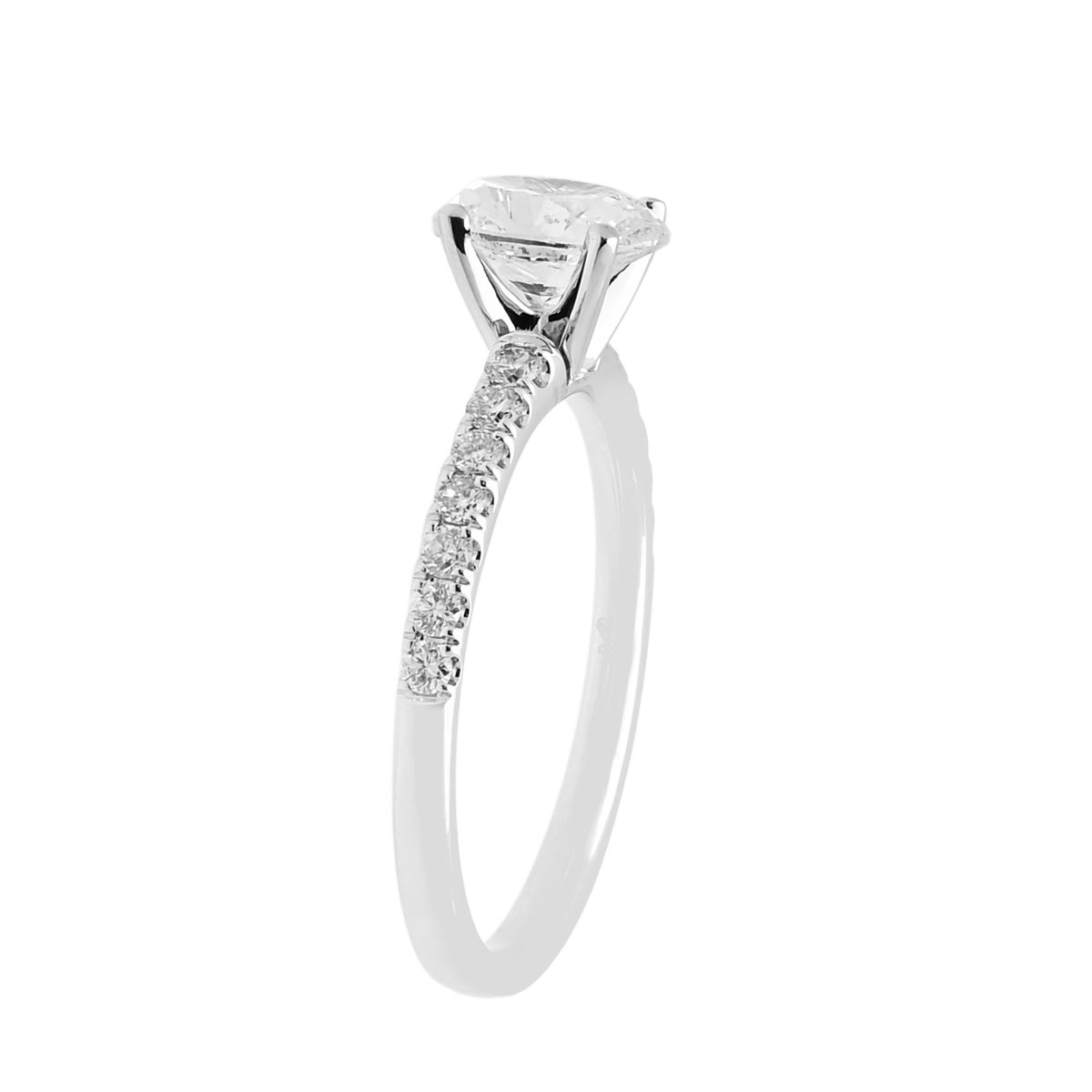 Oval Diamond Engagement Ring in 14kt White Gold (1 1/4ct tw)