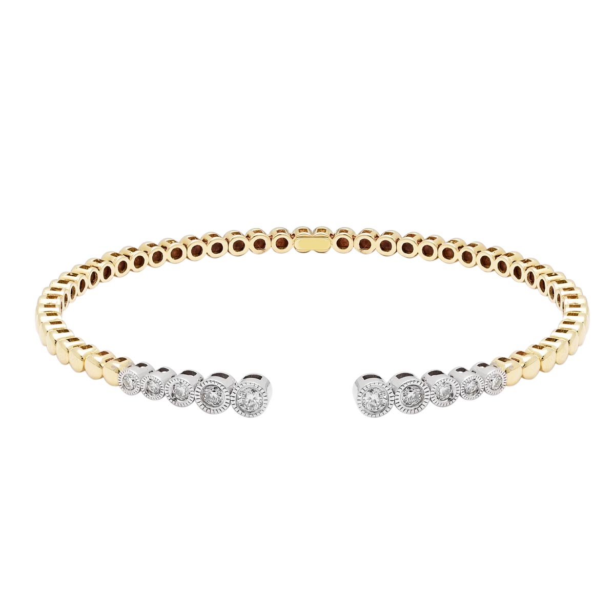 Diamond Flex Bracelet in 14kt Yellow and White Gold (3/8ct tw)