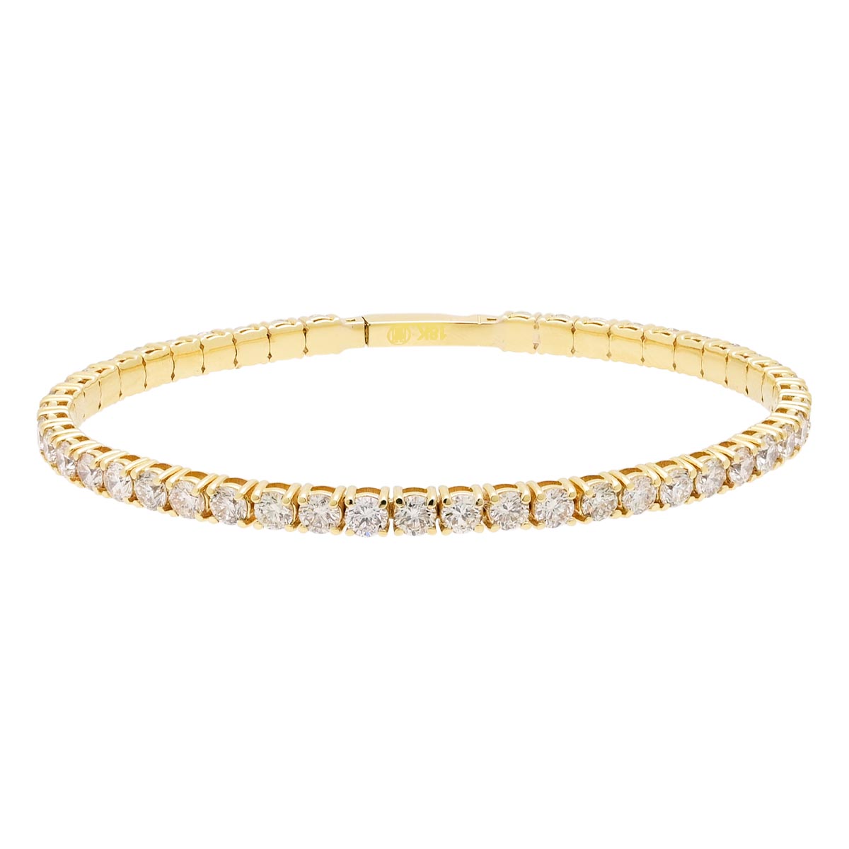Diamond Flex Tennis Bracelet in 18kt Yellow Gold (6ct tw)