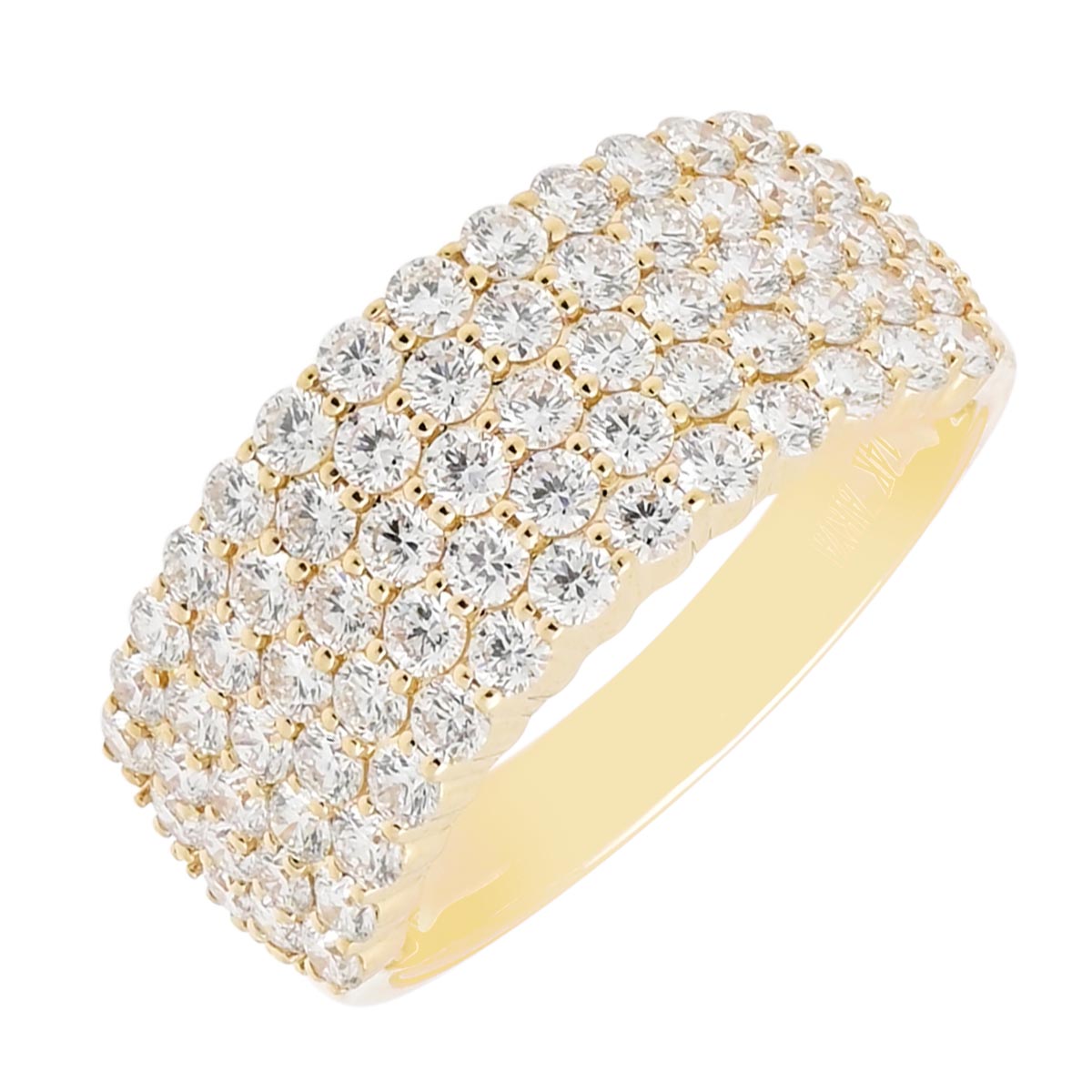 Five Row Diamond Ring in 14kt Yellow Gold (1 3/4ct tw)