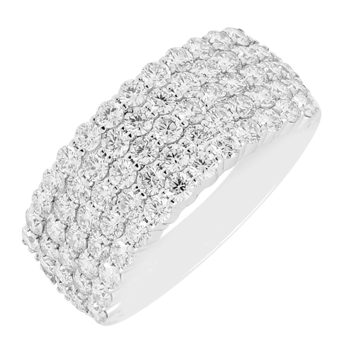 Five Row Diamond Ring in 14kt White Gold (1 3/4ct tw)