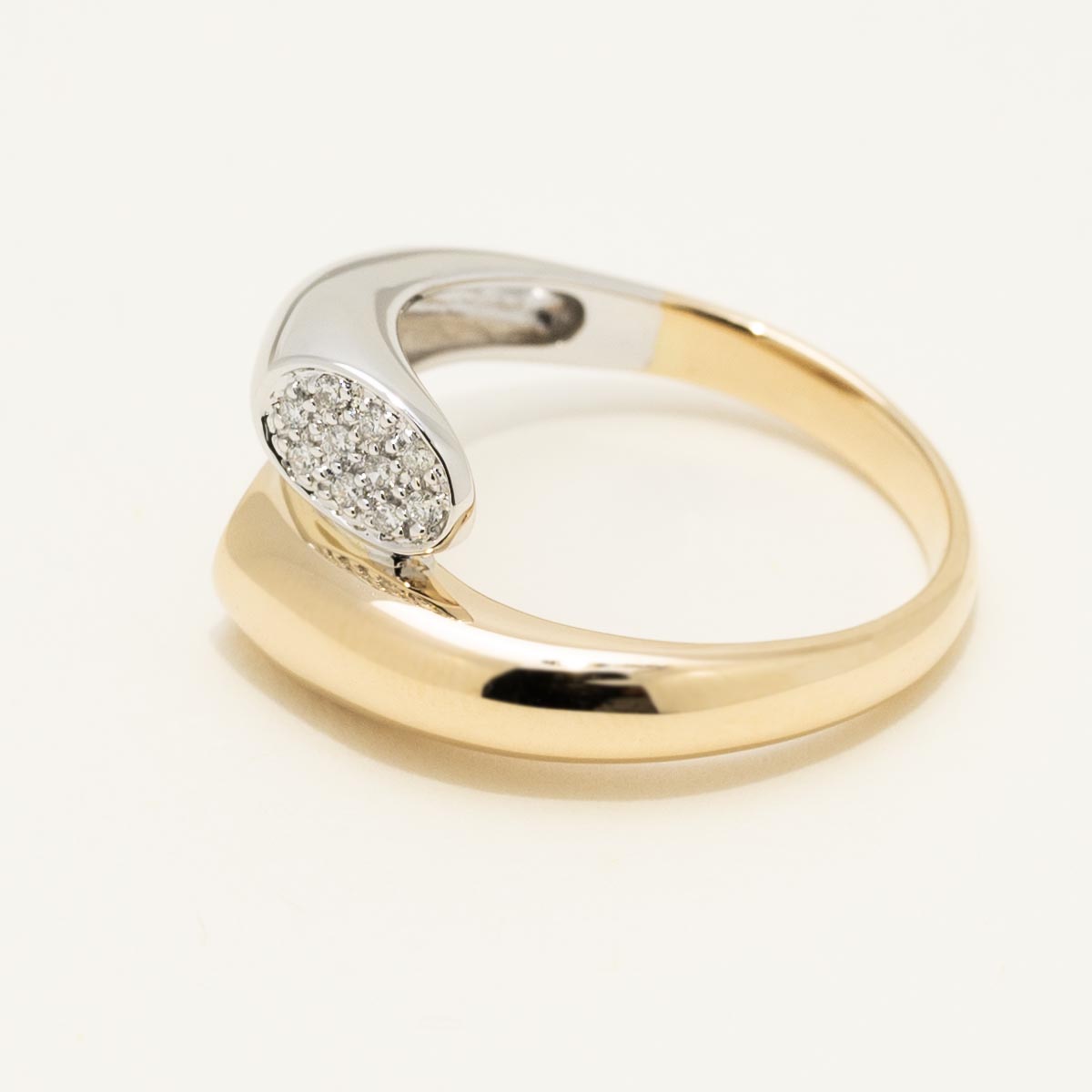 Diamond Bypass Fashion Ring in 14kt Yellow and White Gold (3/8ct tw)