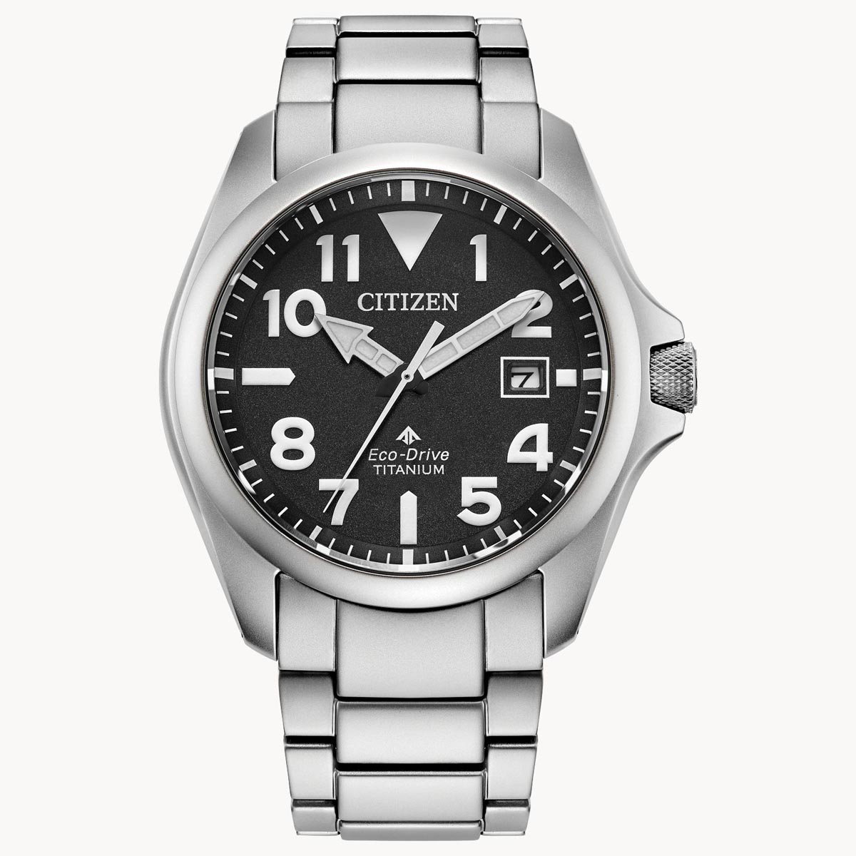 Citizen Promaster Tough Watch with Black Dial and Super Titanium Bracelet (eco drive movement)