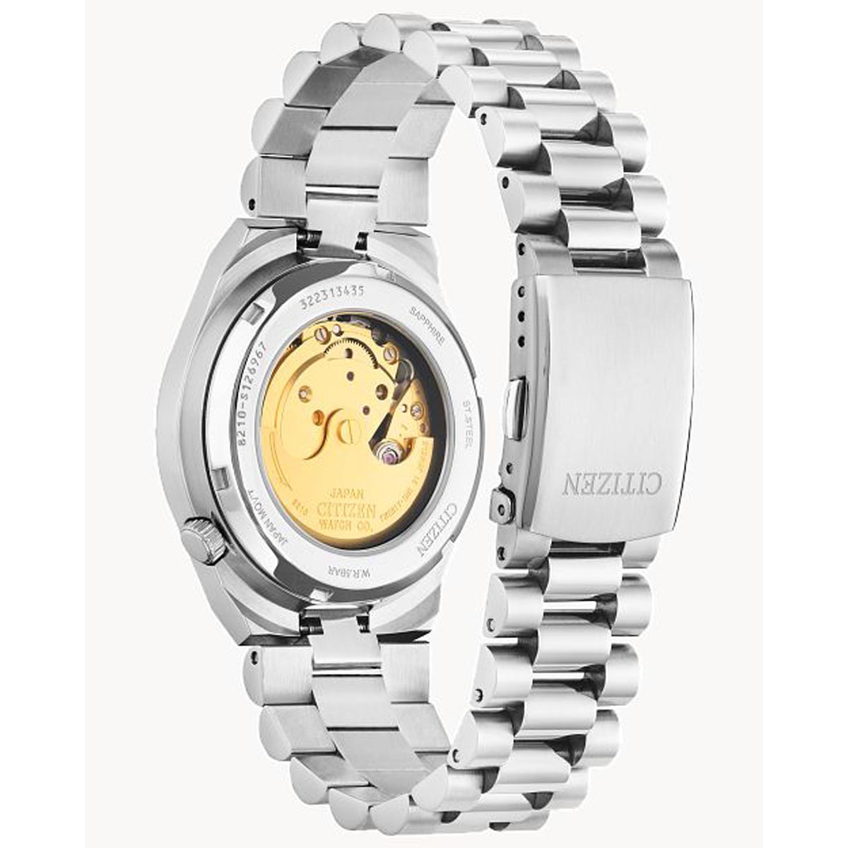 Citizen Tsuyosa Watch with Black Dial and Stainless Steel Bracelet (automatic movement)