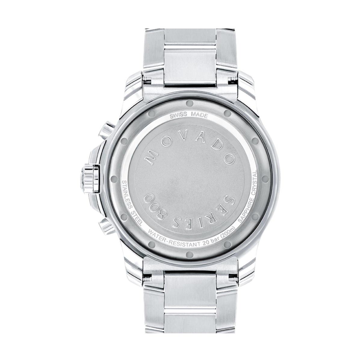 Movado Series 800 Mens Watch with Green Dial and Stainless Steel Bracelet (Swiss quartz movement)
