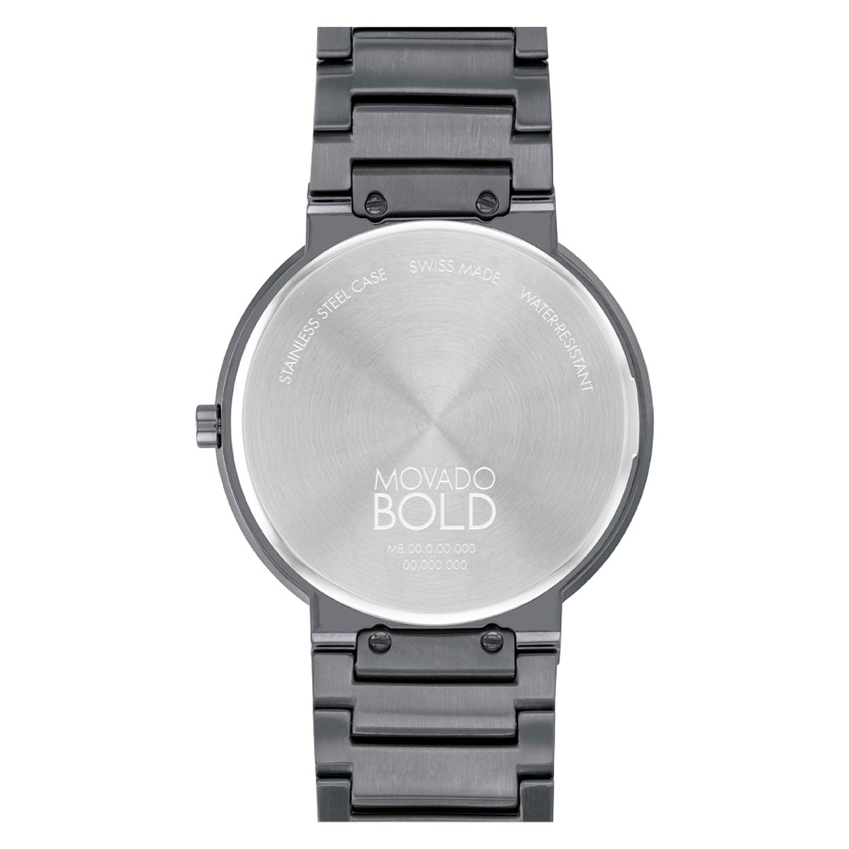 Movado Bold Horizon Mens Watch with Navy Dial and Gray Ion Plated Bracelet (Swiss quartz movement)