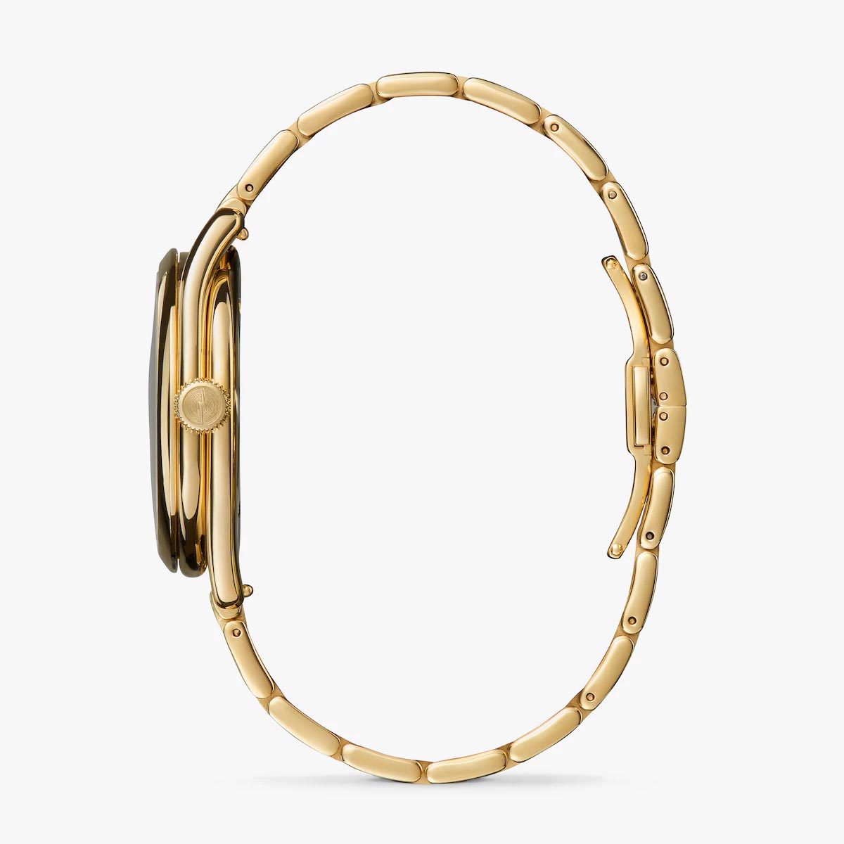Shinola Day & Night Derby 38mm Watch with White Dial and Gold Tone Stainless Steel Bracelet (quartz movement)