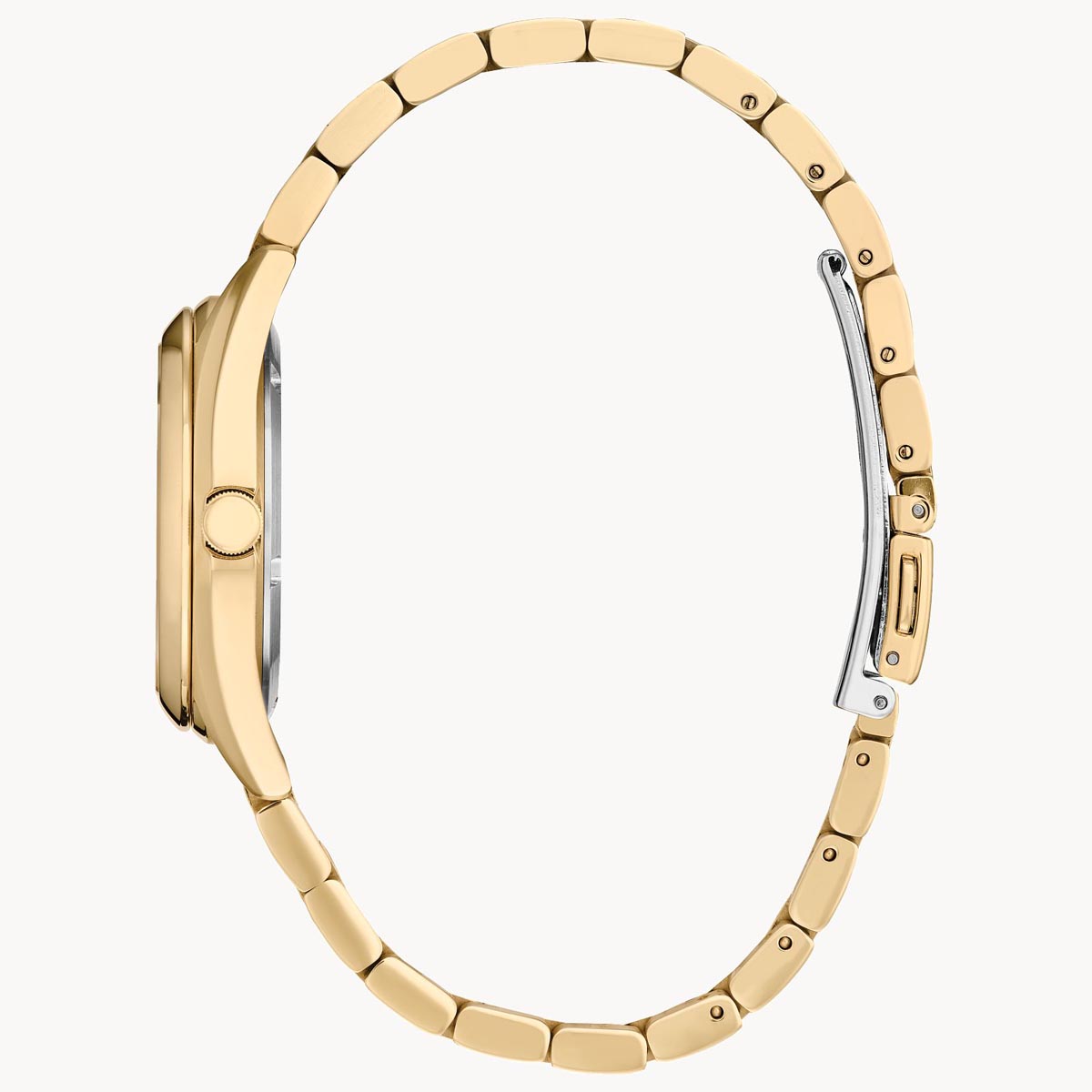 Citizen Sport Luxury Womens Diamond Watch with Mother of Pearl Dial and Gold Tone Stainless Steel Bracelet (eco drive movement)
