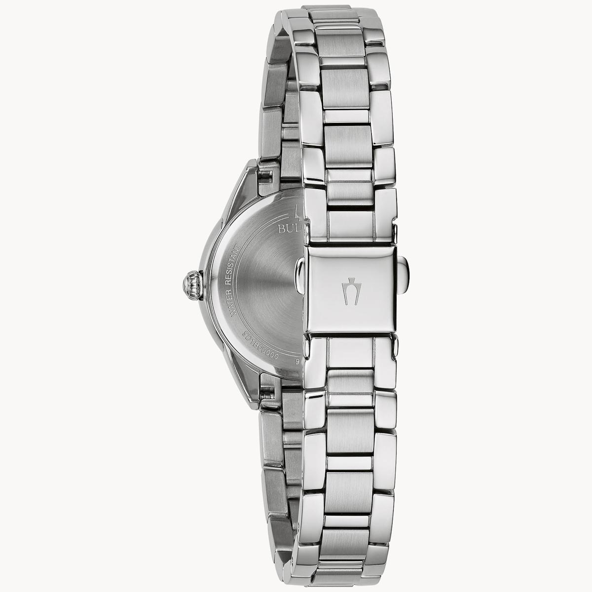 Bulova Sutton Ladies Watch with Silver Toned Dial and Stainless Steel Bracelet (quartz movement)