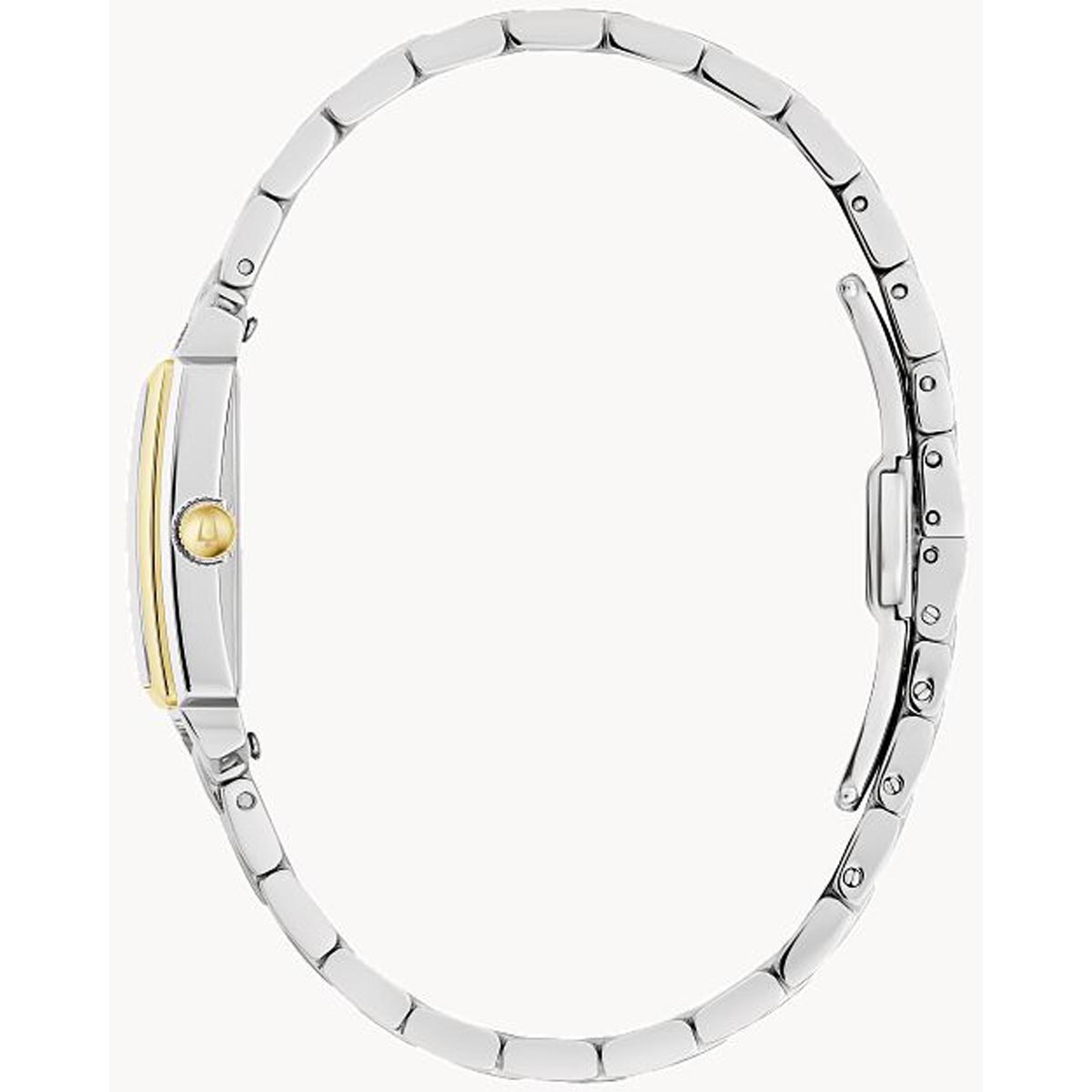 Bulova Sutton Womens Watch with Mother of Pearl Dial and Stainless Steel with Gold Tone Bracelet (quartz movement)