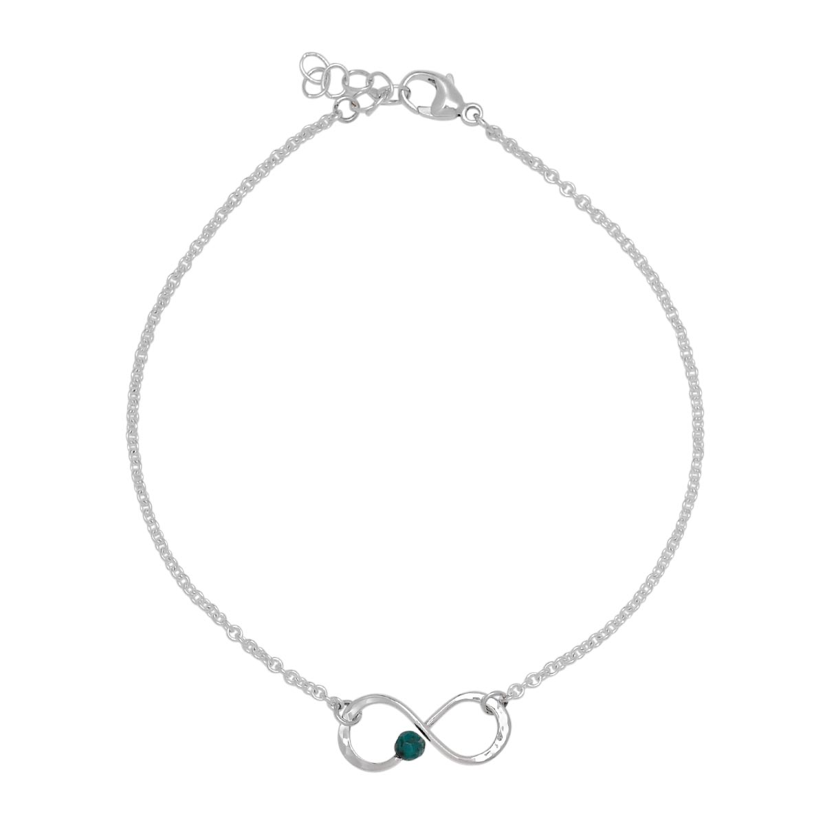 E.L. Designs Turquoise Always Anklet in Sterling Silver