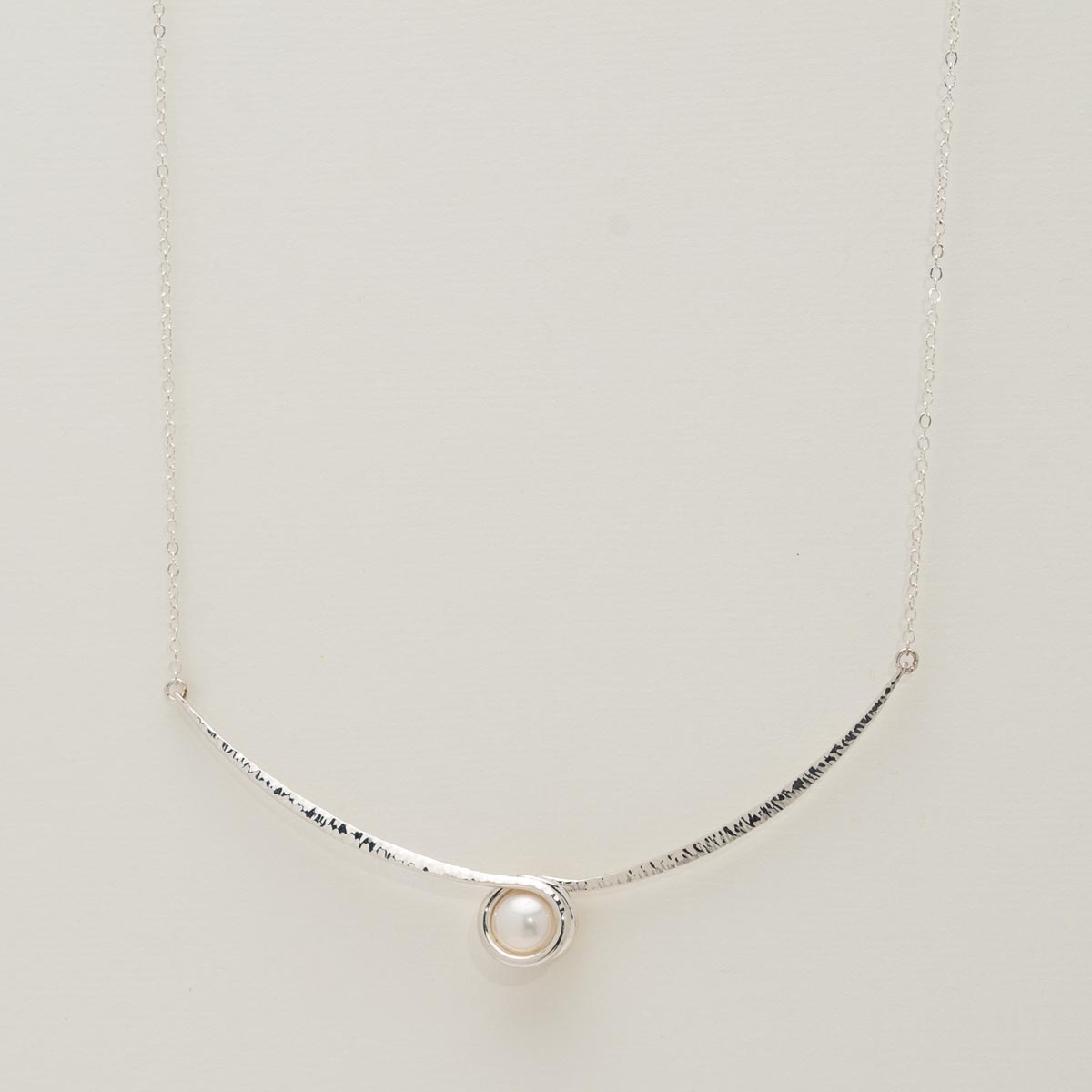 E.L. Designs Cultured Freshwater Pearl Phoenix Necklace in Sterling Silver