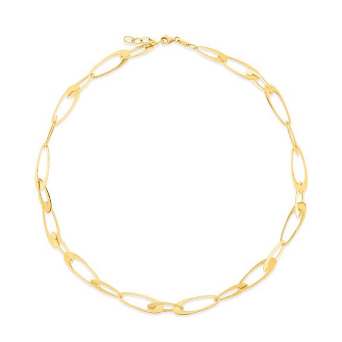 Oval Link Necklace in 14kt Yellow Gold