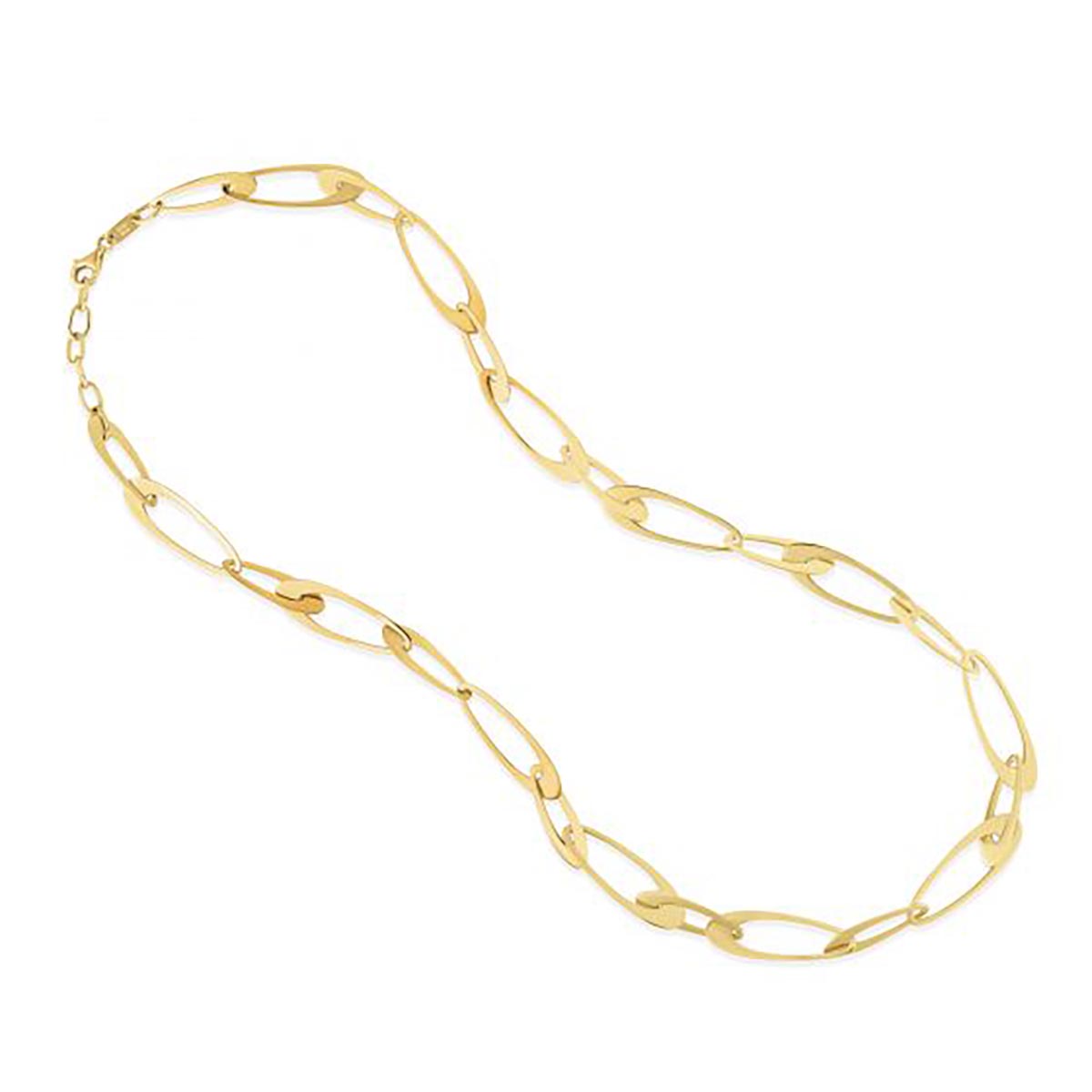 Oval Link Necklace in 14kt Yellow Gold