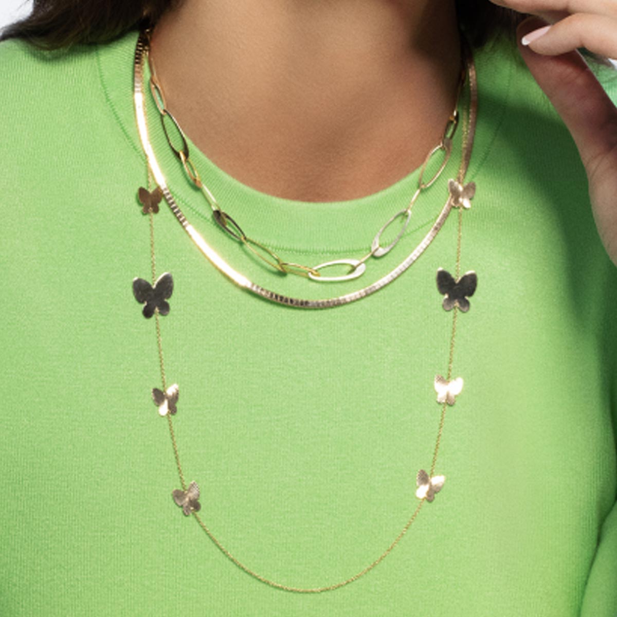 Oval Link Necklace in 14kt Yellow Gold