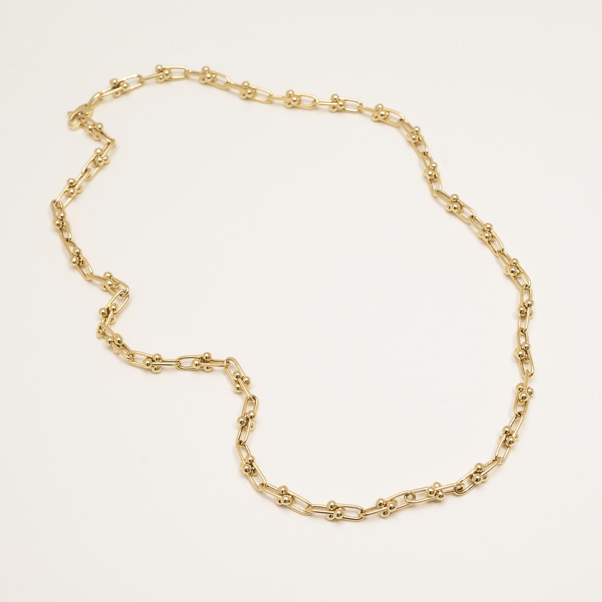 U Link Necklace in 14kt Yellow Gold