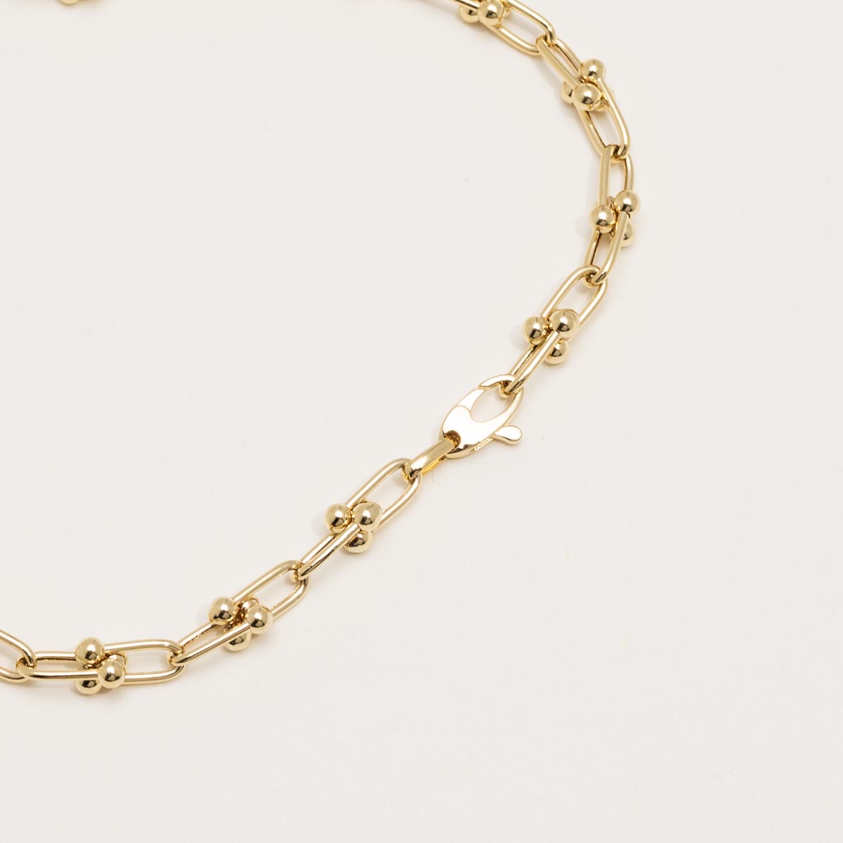 U Link Necklace in 14kt Yellow Gold