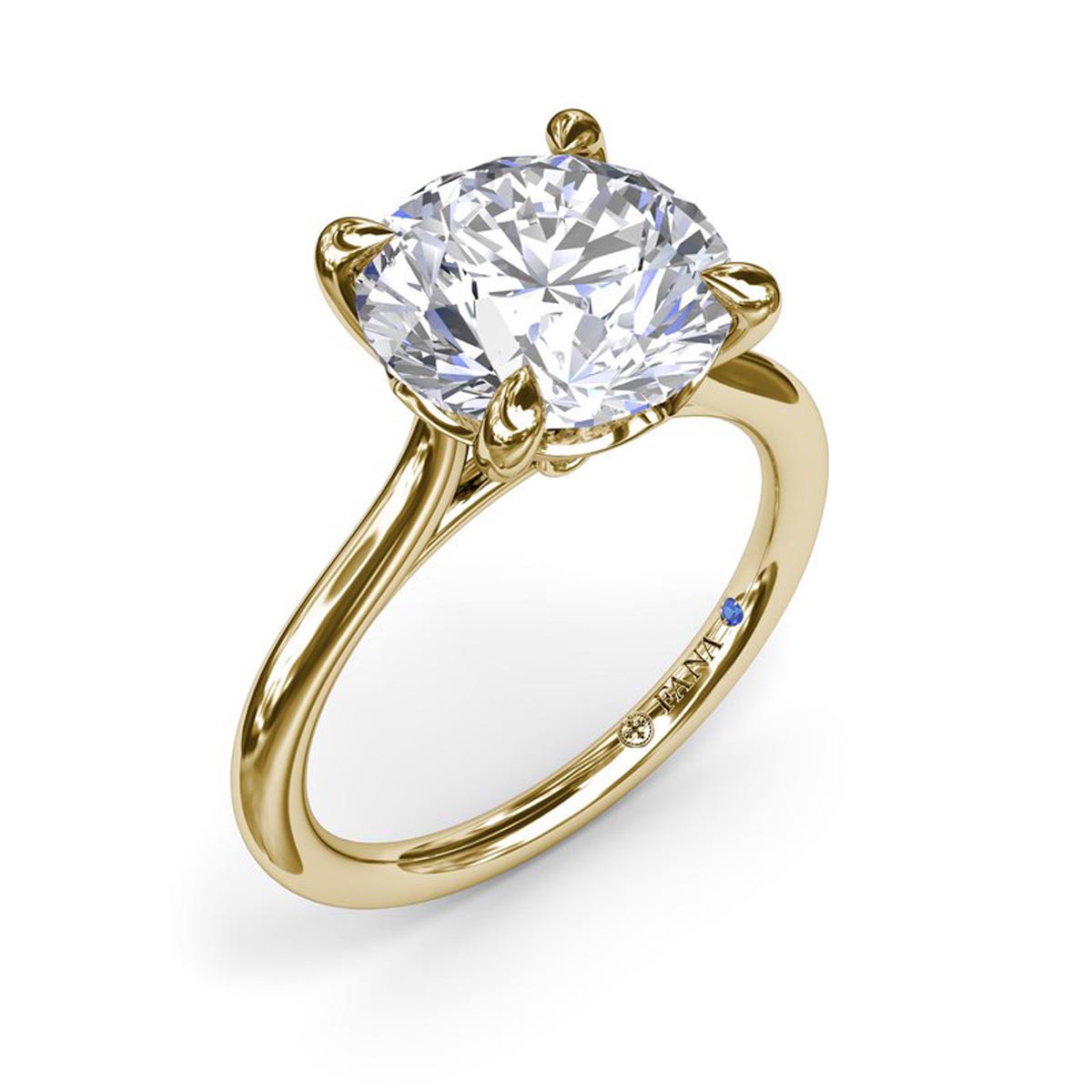 Fana Precious Solitaire Diamond Engagement Ring Setting (.02ct tw)