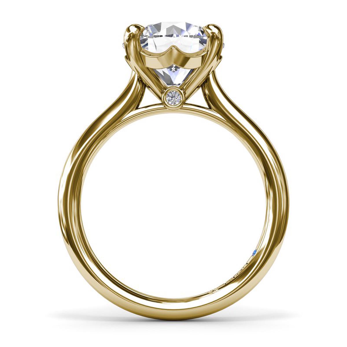 Fana Precious Solitaire Diamond Engagement Ring Setting (.02ct tw)