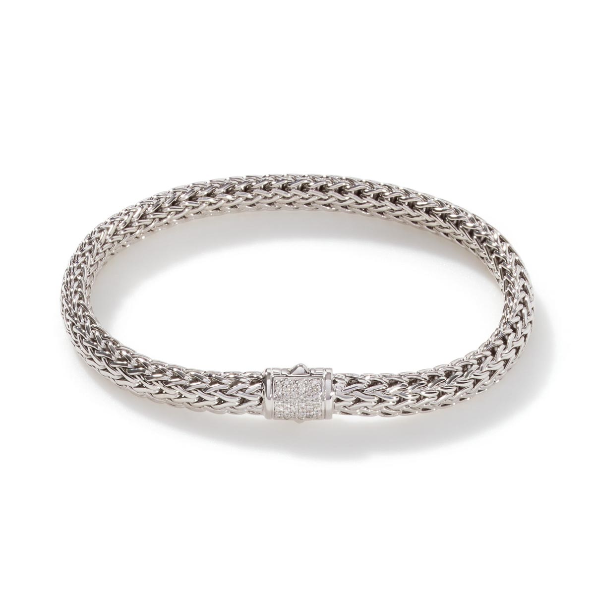 John Hardy Icon Bracelet with Diamonds in Sterling Silver (1/47ct tw)