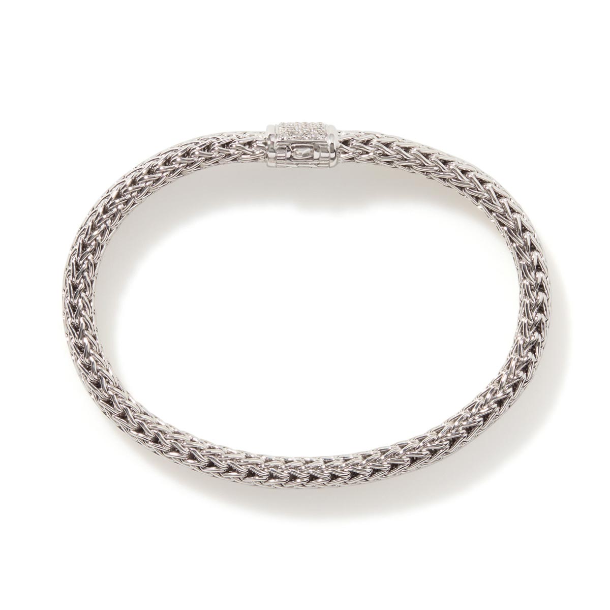 John Hardy Icon Bracelet with Diamonds in Sterling Silver (1/47ct tw)