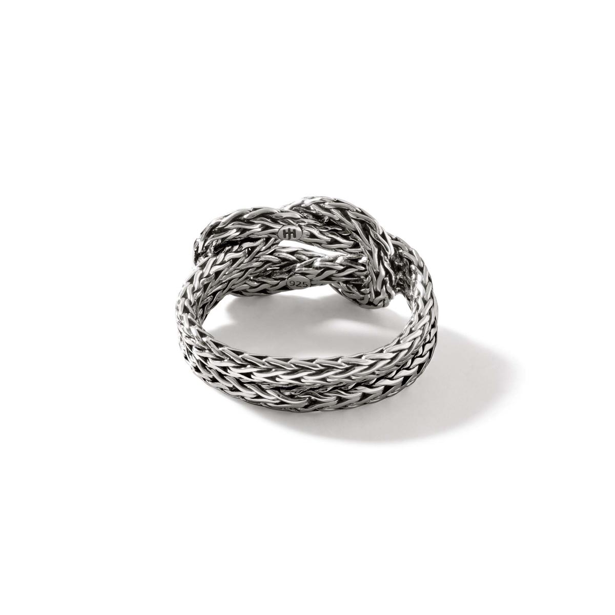 John Hardy Classic Chain Collection Manah Love Knot Ring in Sterling Silver (size 7)