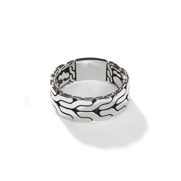 John Hardy Classic Chain Collection Carved Band in Sterling Silver (size 10) John Hardy Classic Chain Collection Carved Band in Sterling Silver (size 10)