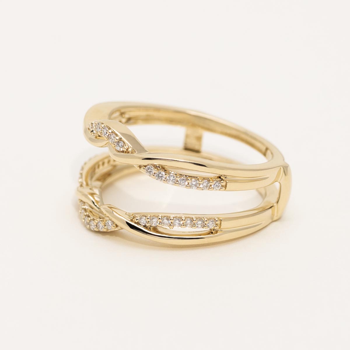 Diamond Wedding Ring Insert in 14kt Yellow Gold (1/5ct tw)
