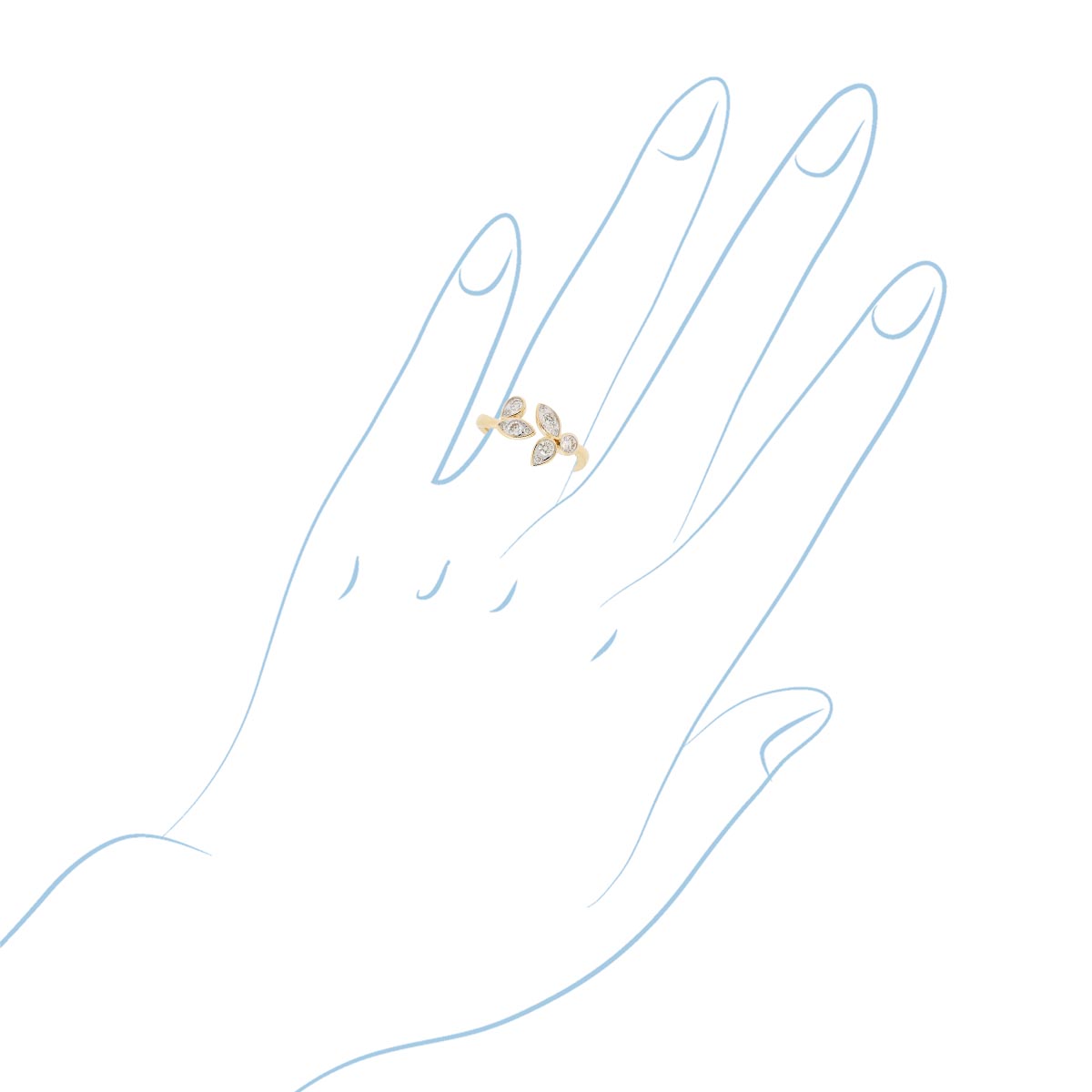 Diamond Fashion Ring in 14kt Yellow Gold (3/8ct tw)