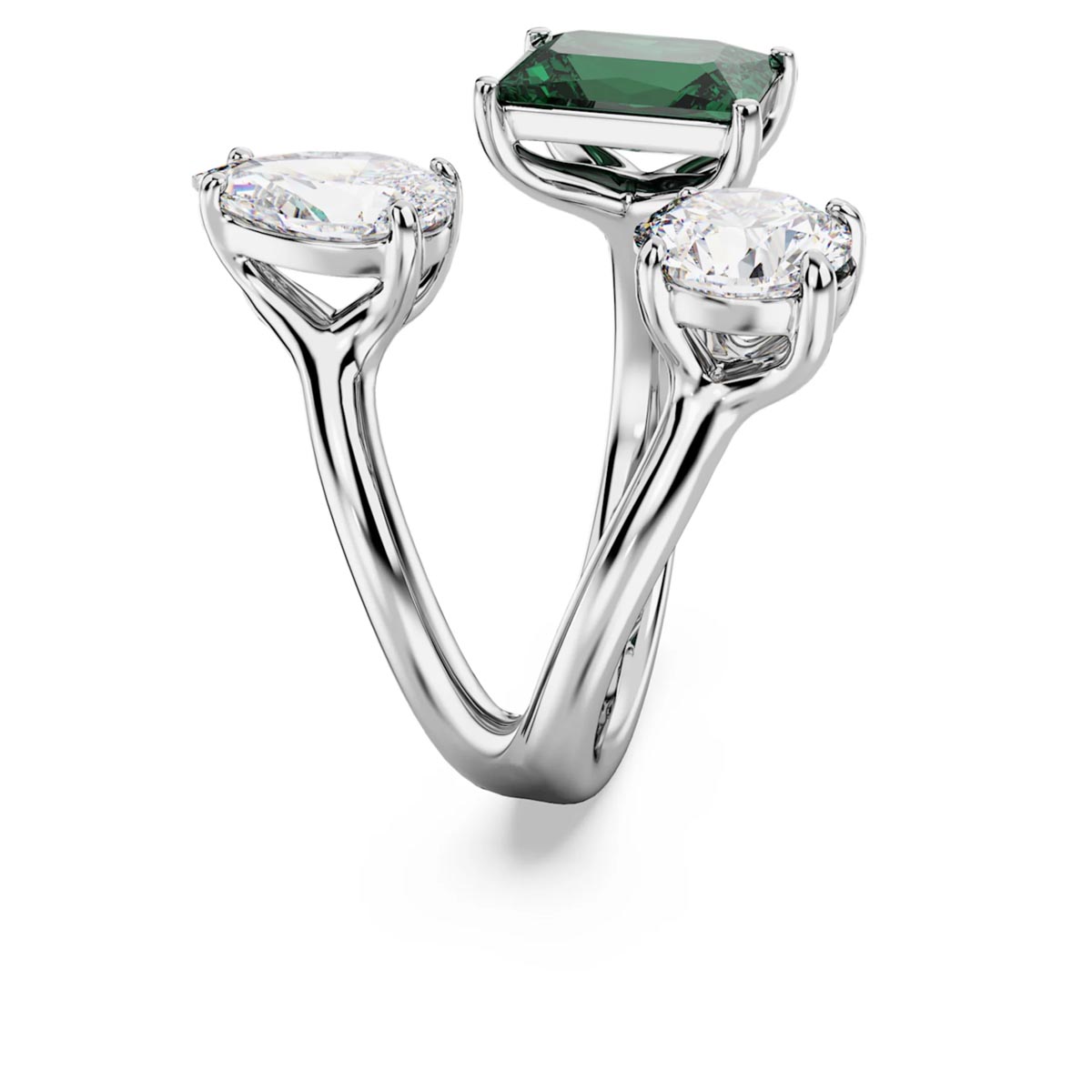 Swarovski Green Mesmera Open Ring (size 8)