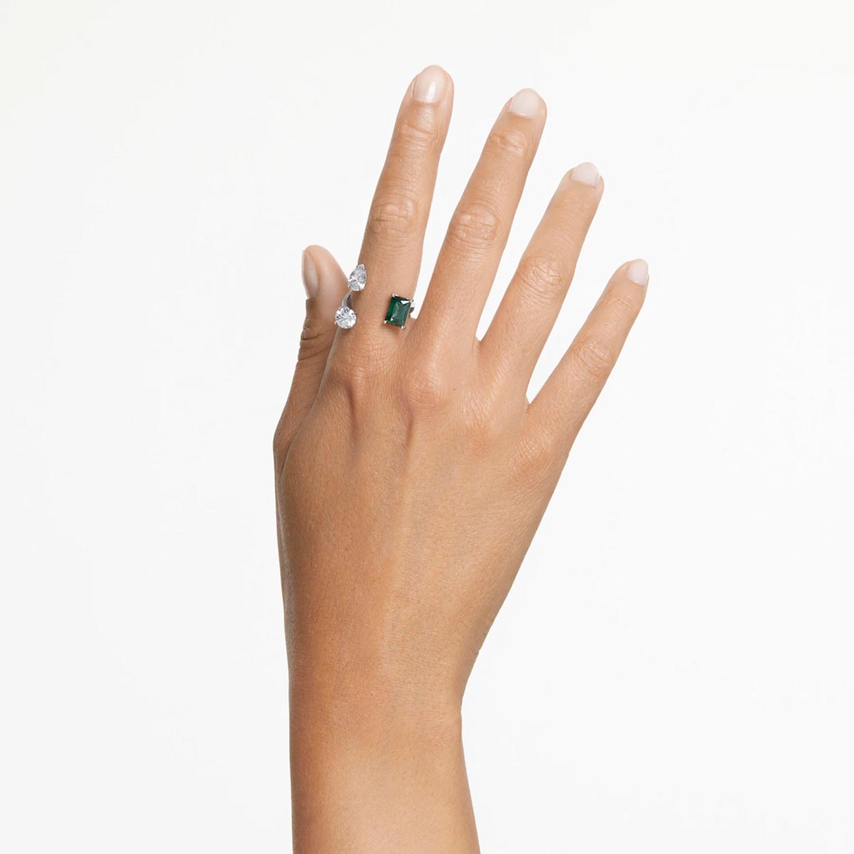 Swarovski Green Mesmera Open Ring (size 8)