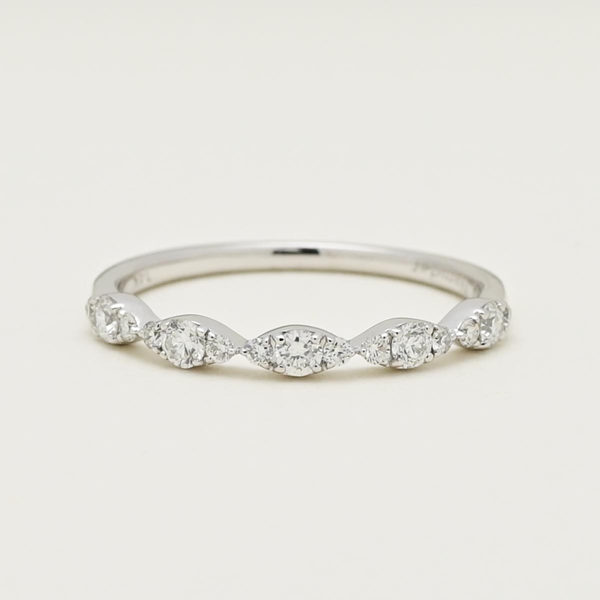 Diamond Petite Stackable Band in 14kt White Gold (1/3ct tw)