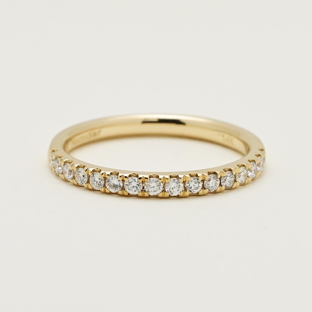 Petite Micro Pave Comfort Fit Diamond Band in 14kt Yellow Gold (1/3ct tw)