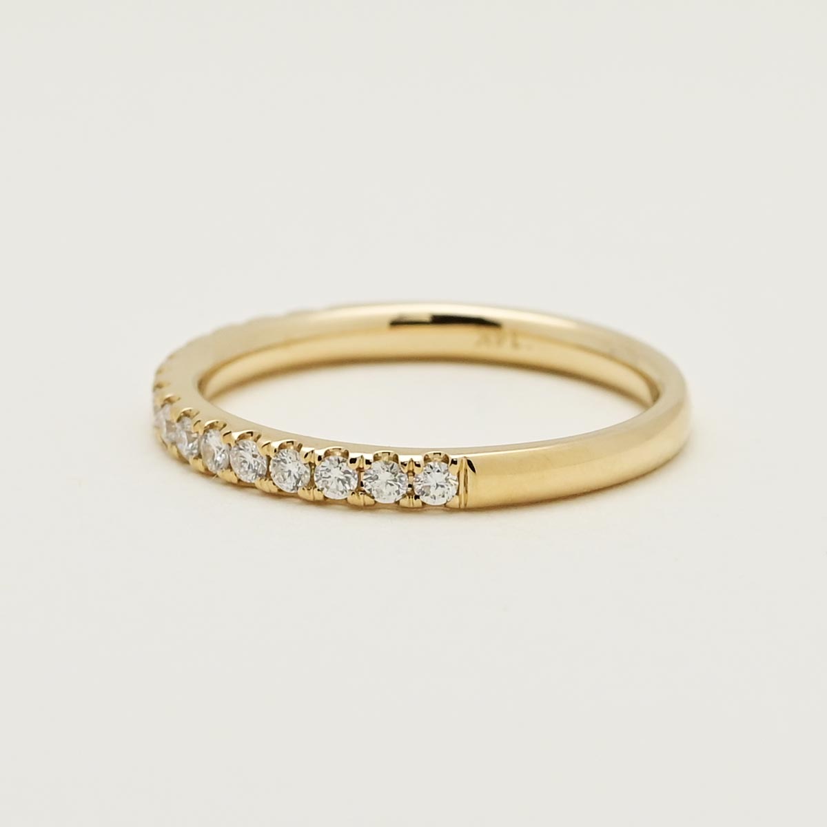 Petite Micro Pave Comfort Fit Diamond Band in 14kt Yellow Gold (1/3ct tw)