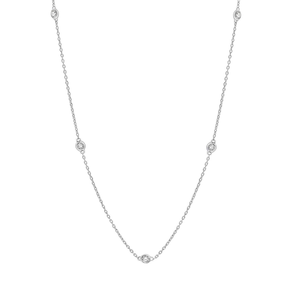 Diamonds By The Yard Necklace in 14kt White Gold (1/2ct tw)