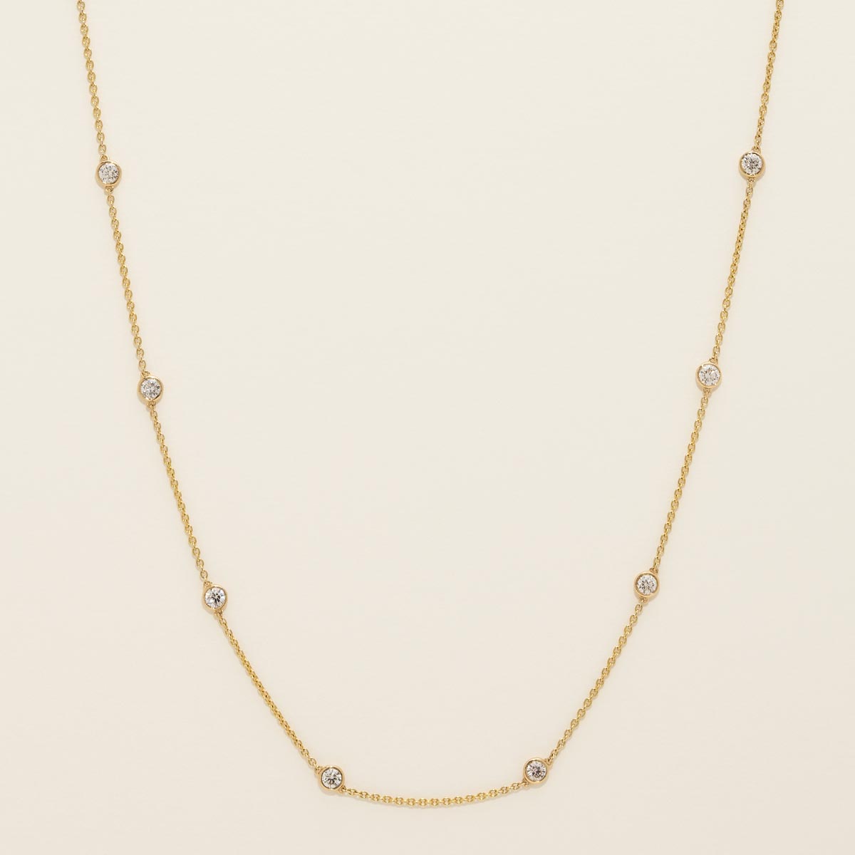 Diamonds By The Yard Necklace in 14kt Yellow Gold (1ct tw)