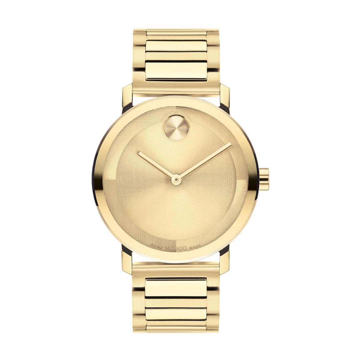 Movado Bold Evolution 2.0 Mens Watch with Gold Tone Dial and Gold Tone Ion Plated Stainless Steel Bracelet (Swiss quartz movement)
