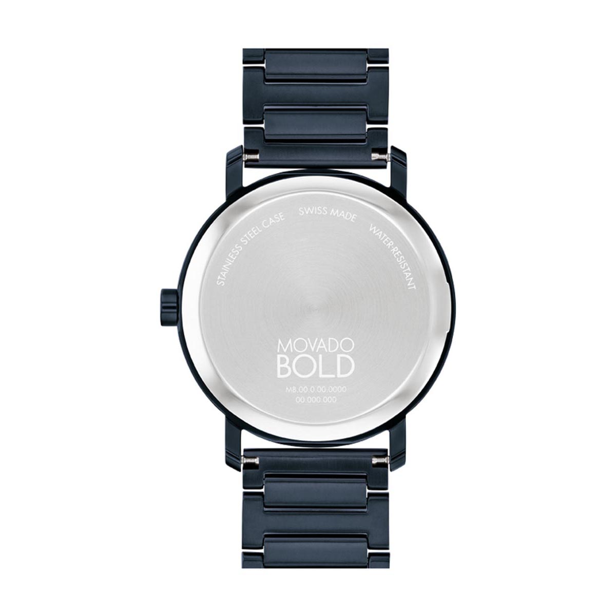 Movado Bold Evolution 2.0 Mens Watch with Navy Blue Dial and Blue Ion Plated 
Stainless Steel Bracelet (Swiss quartz movement)