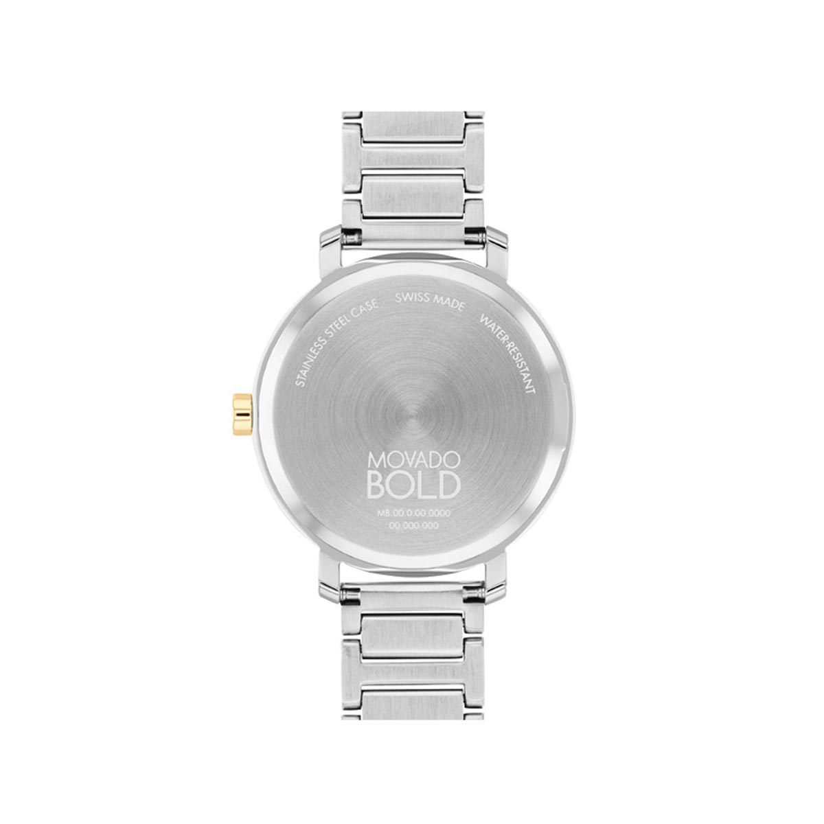 Movado Bold Evolution 2.0 Womens Watch with Grey Dial and Yellow Gold Tone Stainless Steel Bracelet (Swiss quartz movement)