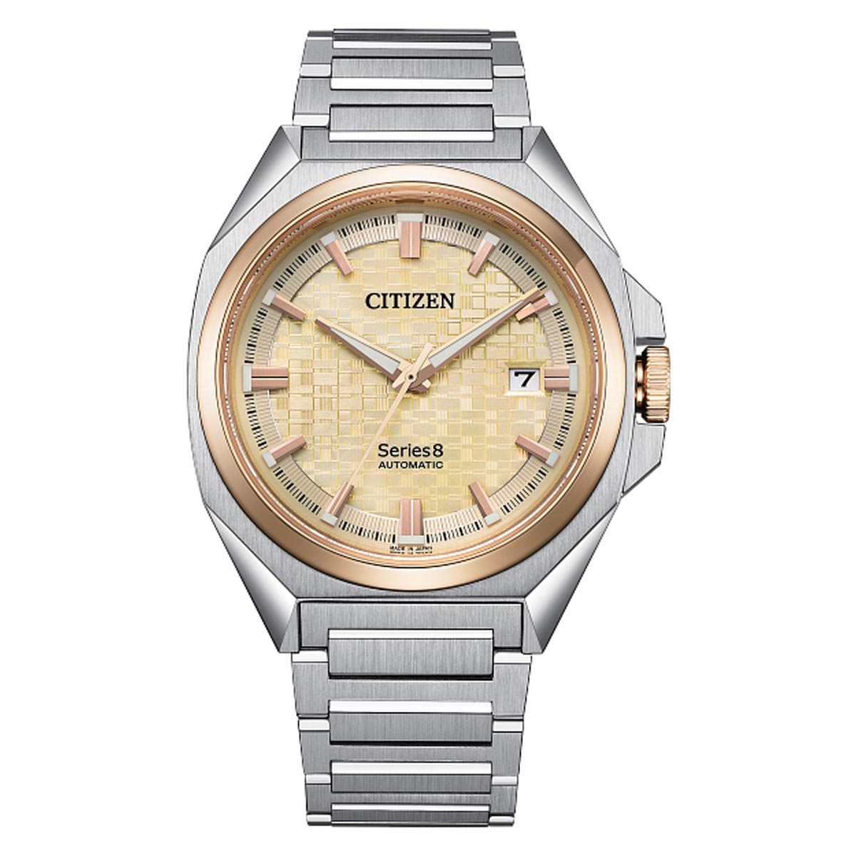 Citizen Series8 831 Mens Watch with Champagne Dial and Stainless Steel Bracelet (automatic movement)