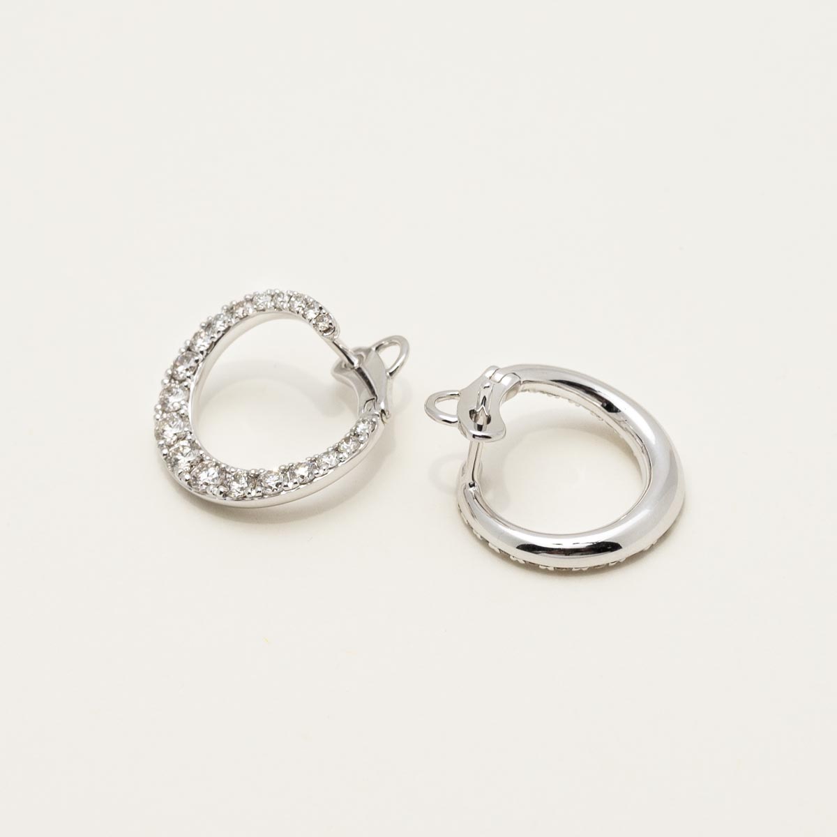 Diamond Fashion Earrings in 14kt White Gold (1ct tw)