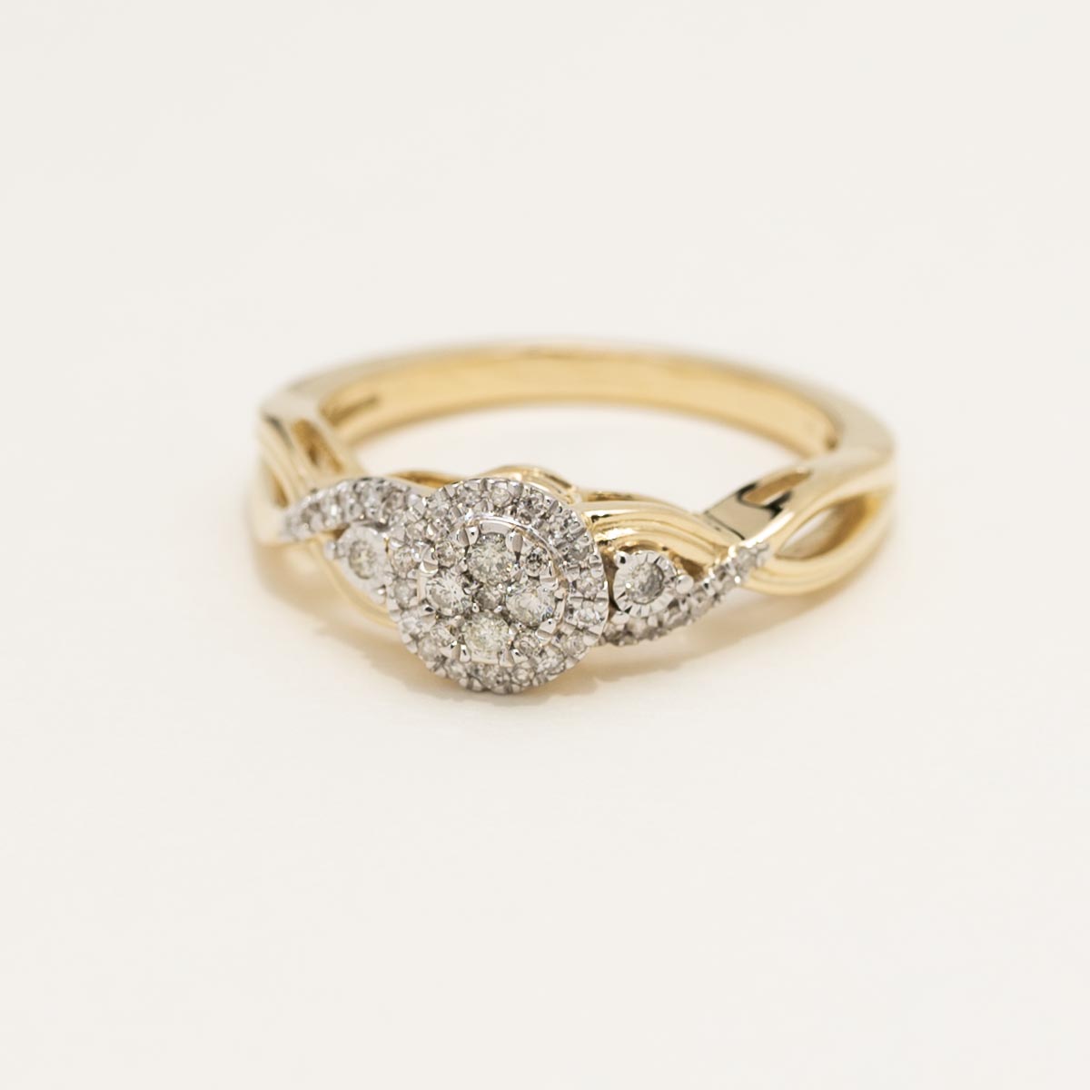 Diamond Promise Ring in 14kt Yellow Gold (1/5ct tw)