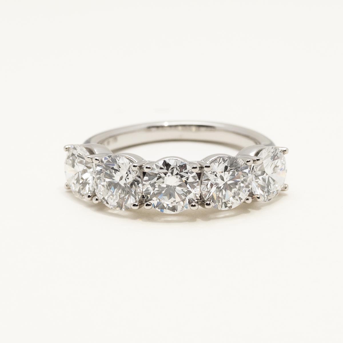 Lab Grown 5 Stone Diamond Band in 14kt White Gold (3.5ct tw)