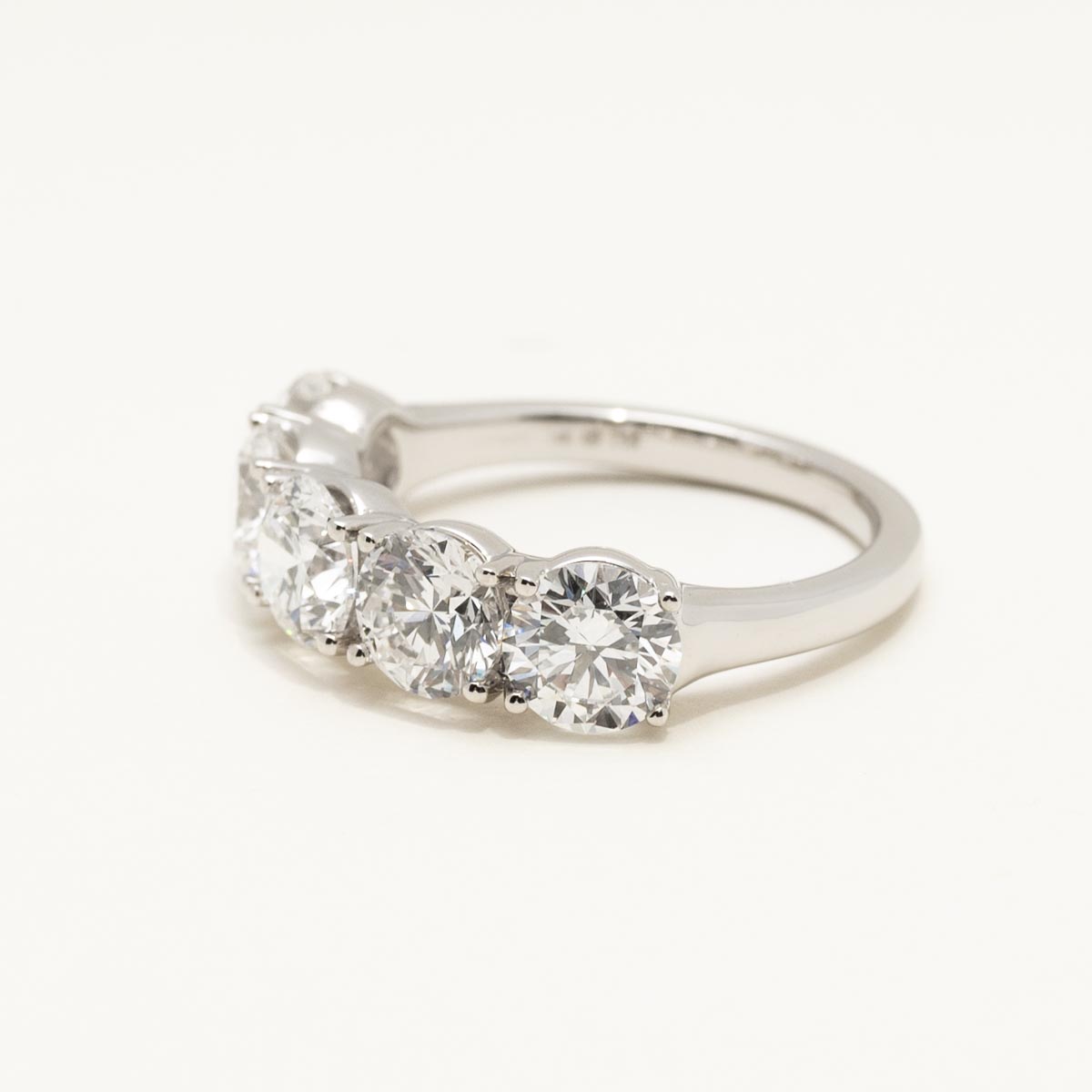Lab Grown 5 Stone Diamond Band in 14kt White Gold (3.5ct tw)