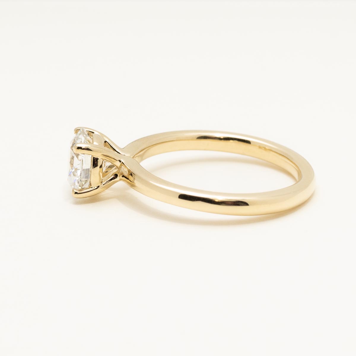 Lab Grown Diamond Solitaire Engagement Ring in 14kt Yellow Gold (1 1/2ct)