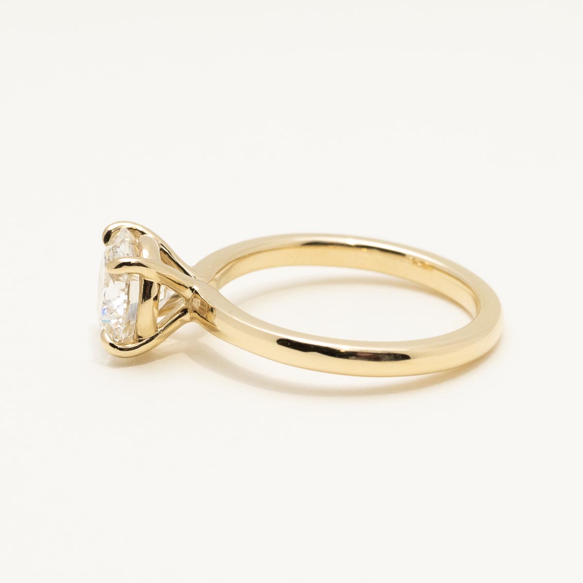 Lab Grown Diamond Solitaire Engagement Ring in 14kt Yellow Gold (2ct)